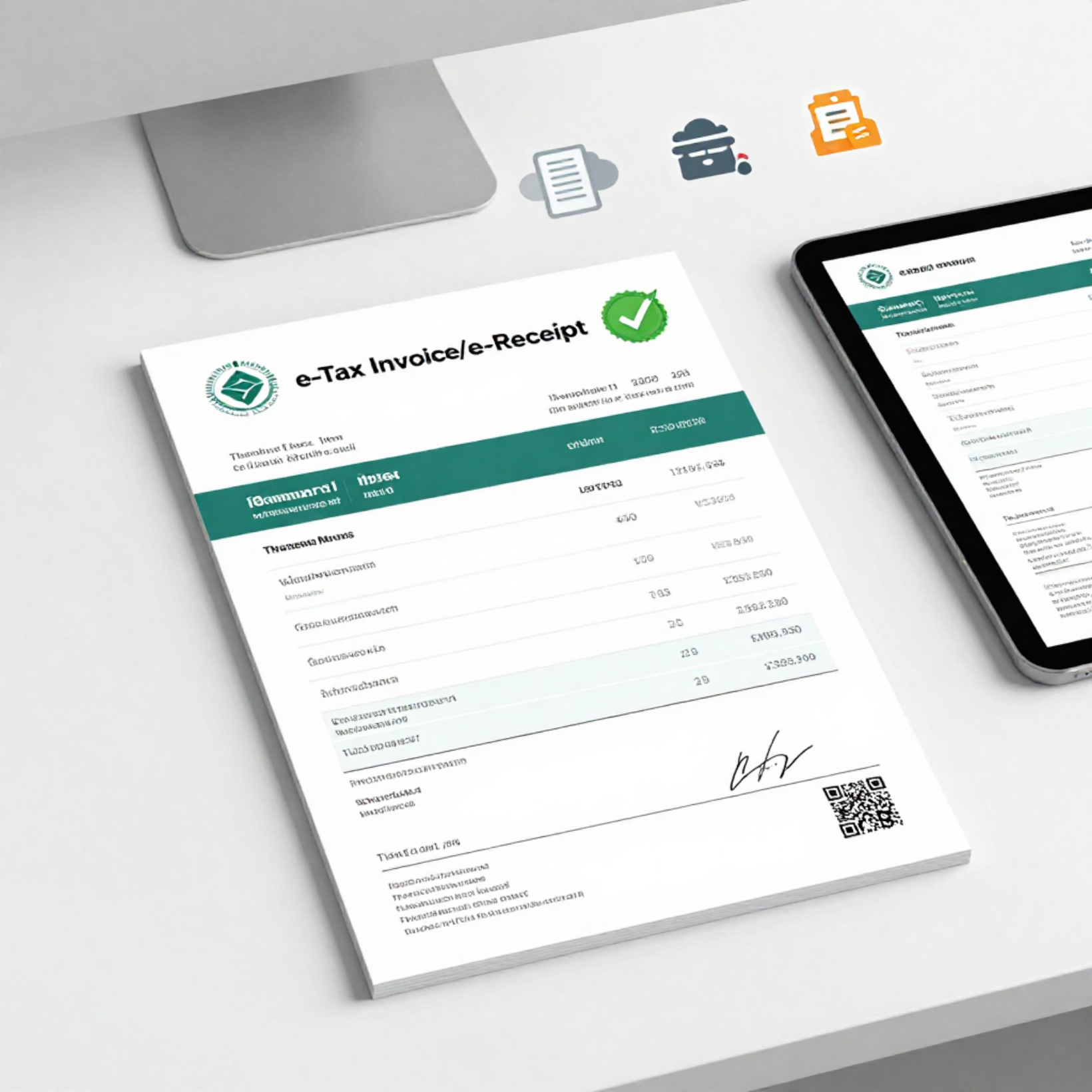 ตัวอย่างใบกำกับภาษีอิเล็กทรอนิกส์ e-Tax Invoice สำหรับลดหย่อนภาษีโซล่าเซลล์