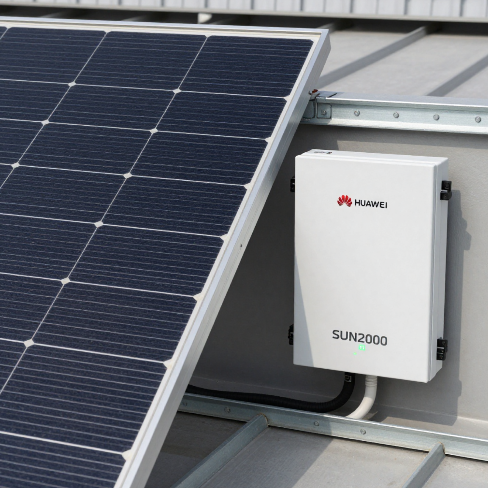แผงโซล่าเซลล์ Jinko Tiger Neo 650W และอินเวอร์เตอร์ Huawei SUN2000